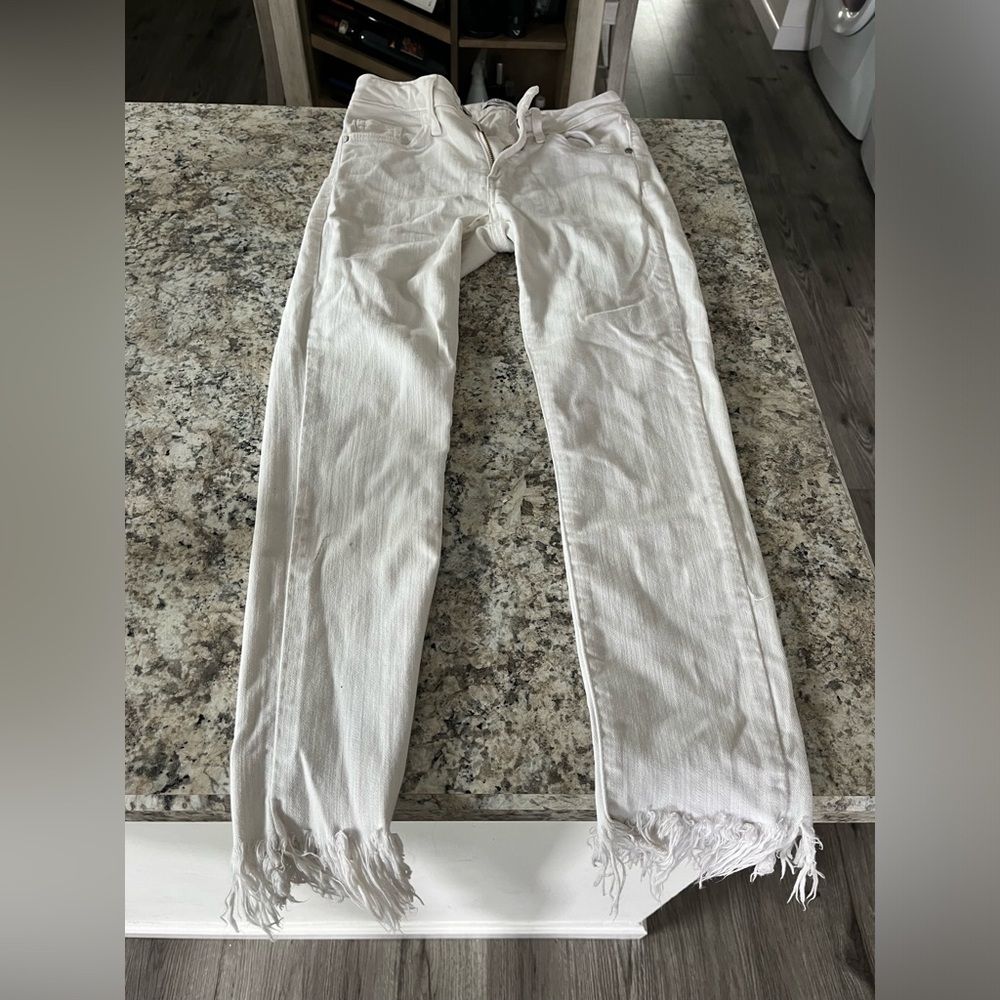 Just Black fringe bottom jeans